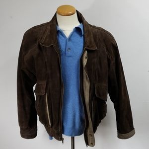 Vintage Levi Strauss Suede Leather Bomber Jacket